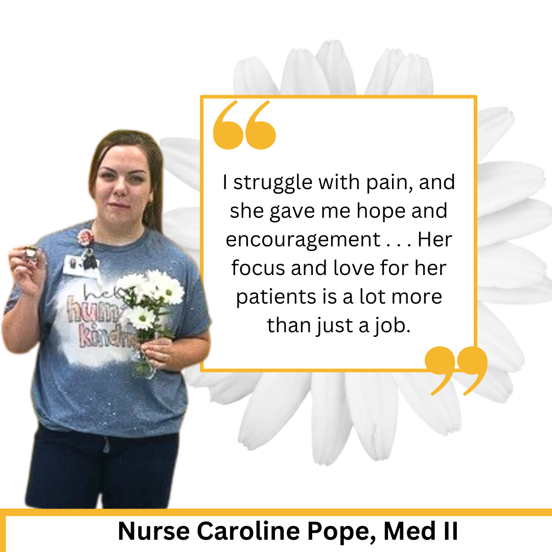 Caroline Pope, Med 2 Nurse